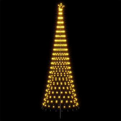 vidaXL LED Christmas Tree EKENAS 400 cm 450 LEDs Warm White Steel 3