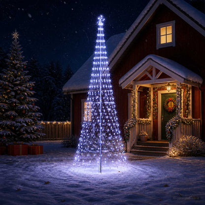 LED Christmas Tree EKENAS 230 LEDs Steel Blue 400 cm