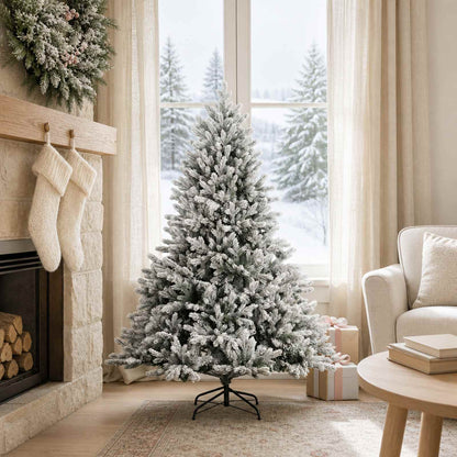 Artificial Christmas Tree with Bauble 150 LEDs Green and White without LED
