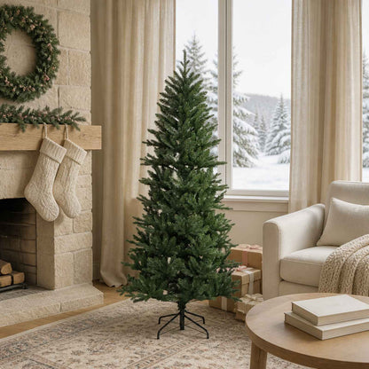 Artificial Christmas Tree with Bauble 150 LEDs Green without LED
