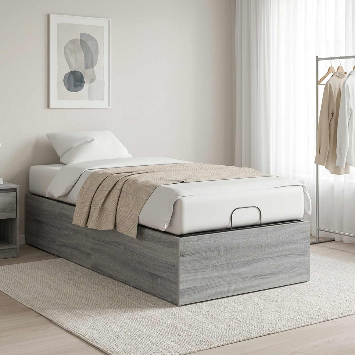 Bed Surround Adjustable Base Grey sonoma