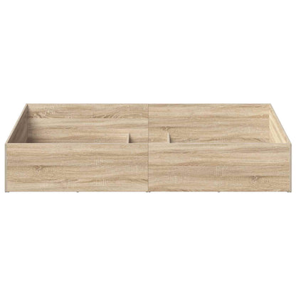 Bed Surround for Adjustable Bed Base 100 x 200 cm Sonoma oak