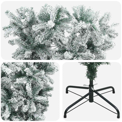 vidaXL Upside-down Artificial Christmas Tree 180 cm PVC and Steel 4