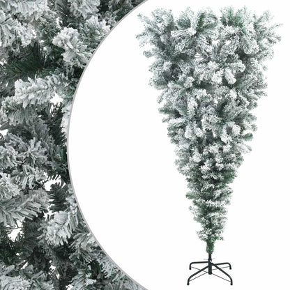vidaXL Upside-down Artificial Christmas Tree 180 cm PVC and Steel 2