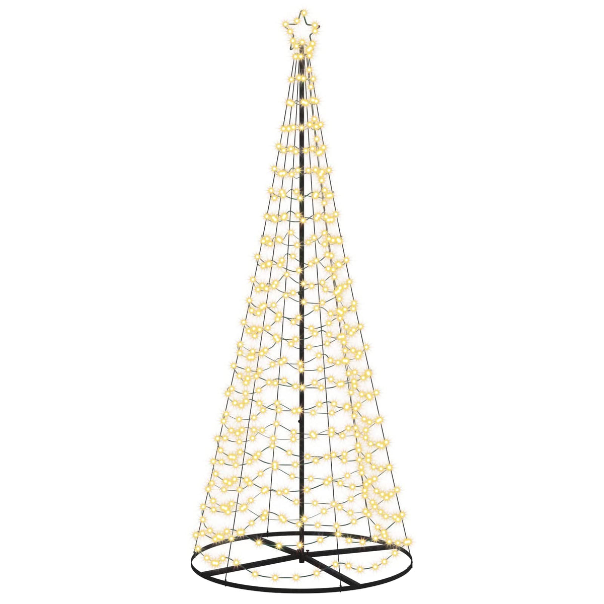 LED Spiral Christmas Tree with Base EKENAS 220 LEDs 250 cm Warm white
