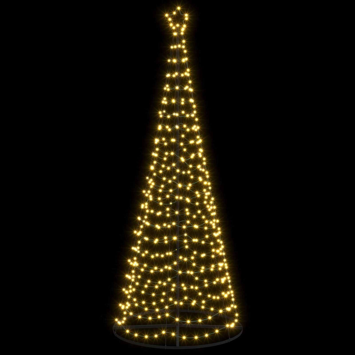 LED Spiral Christmas Tree with Base EKENAS 220 LEDs 250 cm Warm white
