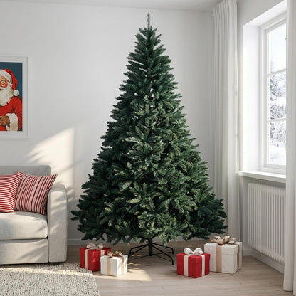 Artificial Christmas Tree with Bauble 240 cm Dark Green Ø 156 x 240 cm without LED