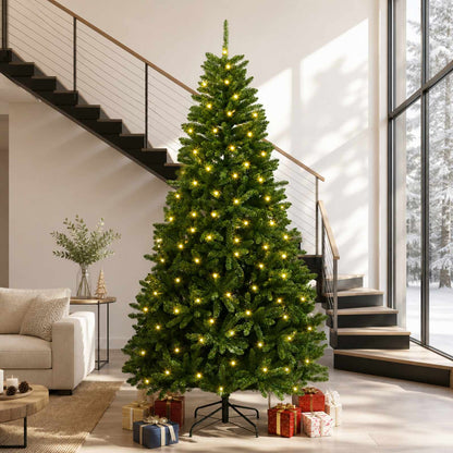 Artificial Christmas Tree with Bauble 120 cm Light Green Ø 138 x 300 cm with 1000 LEDs
