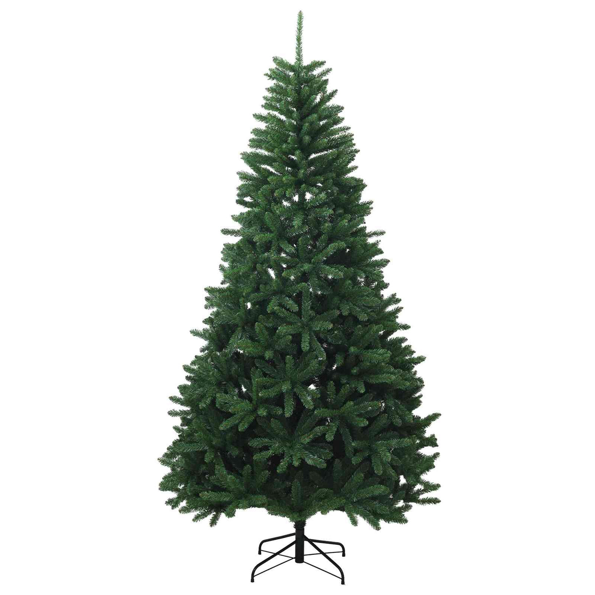 Artificial Hinged Christmas Tree 270 cm 600 LEDs Warm White Medium Green Ø 128 x 270 cm with 600 LEDs