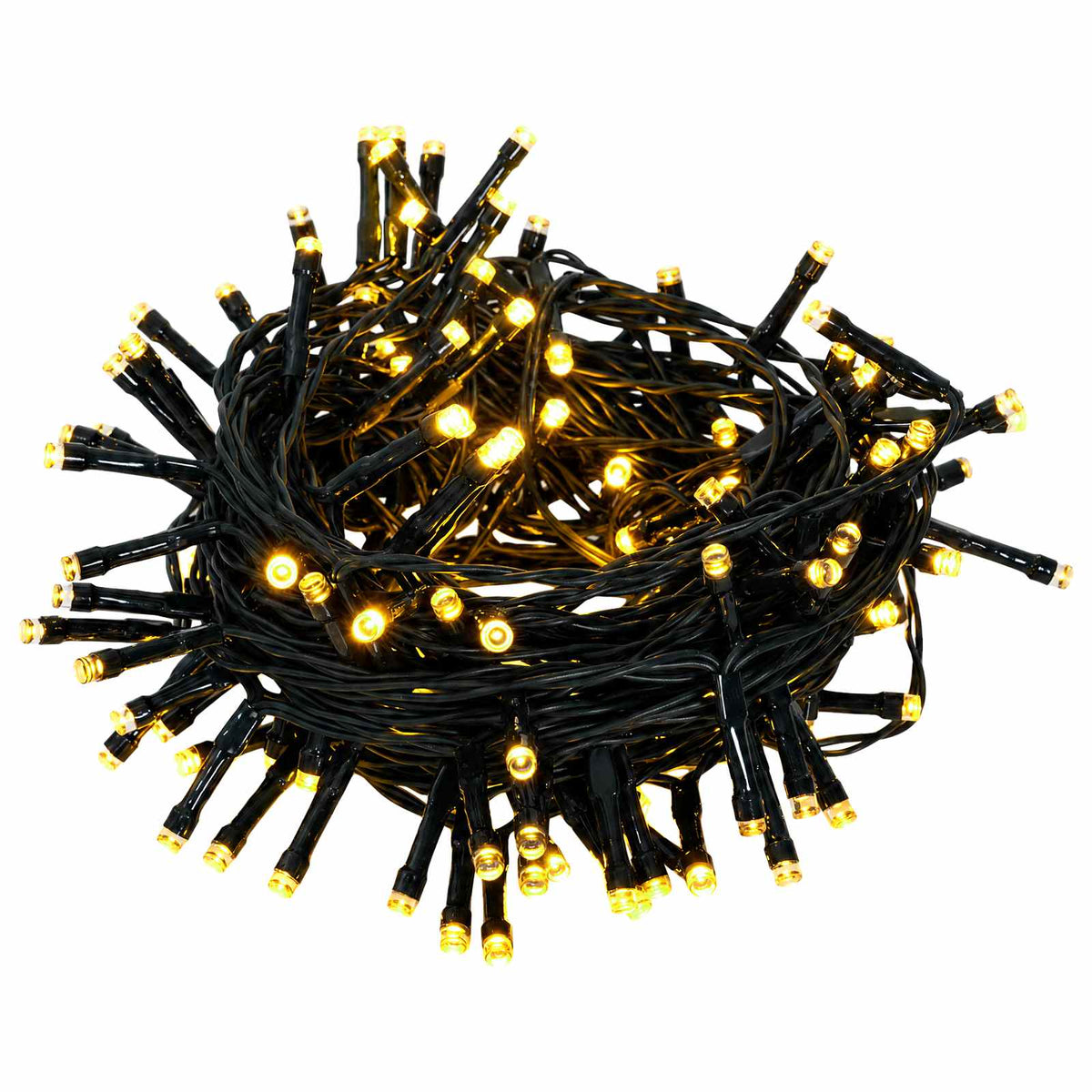 Artificial Hinged Christmas Tree 270 cm 600 LEDs Warm White Medium Green Ø 128 x 270 cm with 600 LEDs