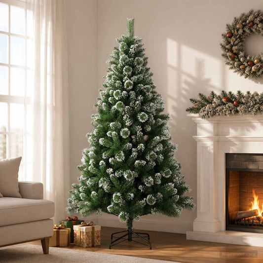 Artificial Christmas Tree PVC and Metal Green 150 cm