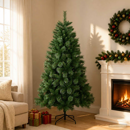 Artificial Christmas Tree PVC and Metal Green 150 cm