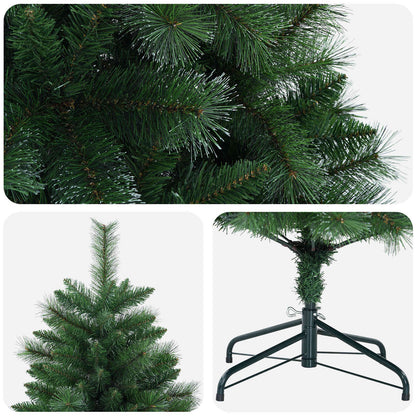 Artificial Christmas Tree PVC and Metal Green 180 cm