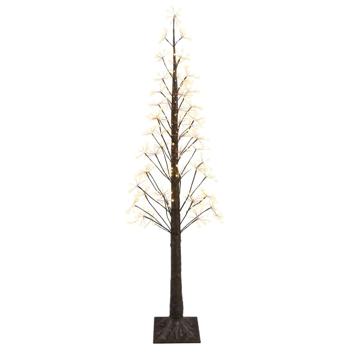 Starburst Christmas Tree White 17 x 17 x Plastic Brown (warm white) 180 cm