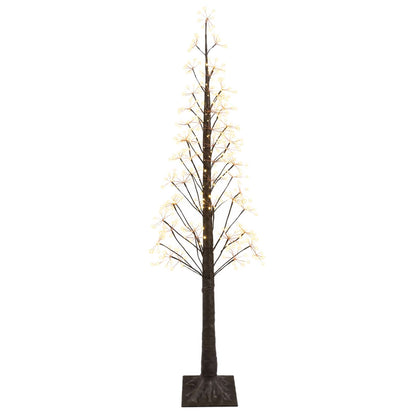 Starburst Christmas Tree White 17 x 17 x Plastic Brown (warm white) 180 cm