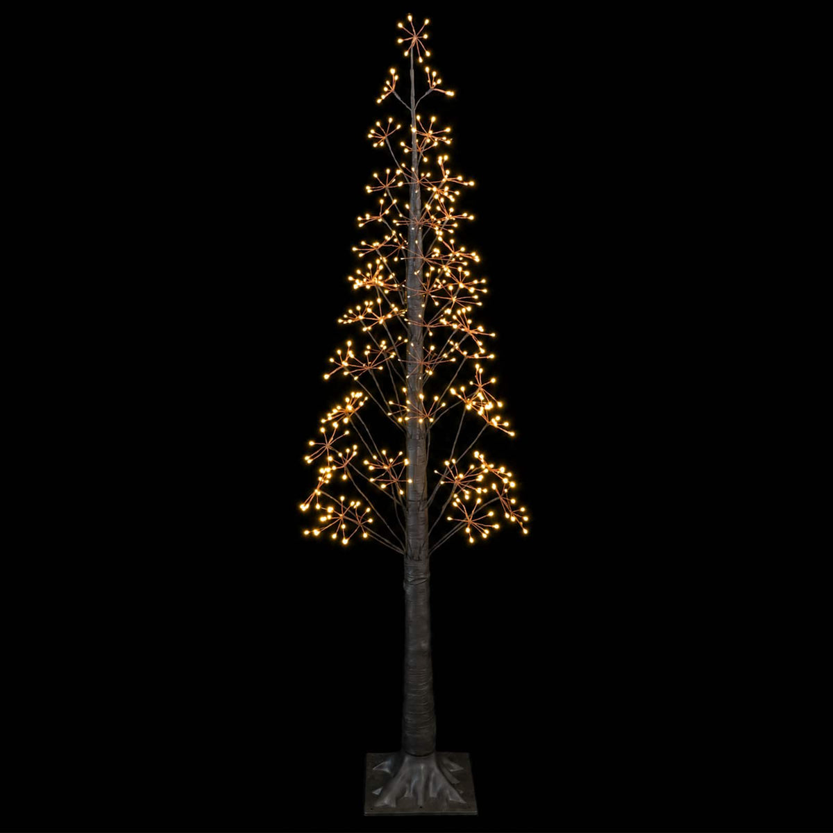Starburst Christmas Tree White 17 x 17 x Plastic Brown (warm white) 180 cm