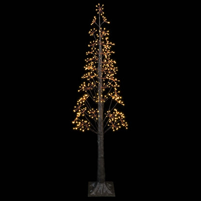 Starburst Christmas Tree White 17 x 17 x Plastic Brown (warm white) 180 cm
