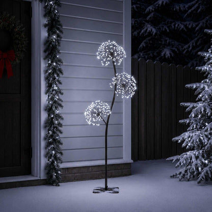 S-Shape LED Christmas Tree Black 18 x 18 x Steel Black (cold white) 120 cm