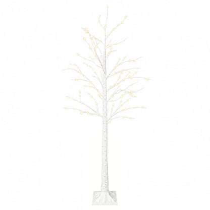 Birch Christmas Tree White 22 x 22 x Plastic 174 LEDs 180 cm Warm white