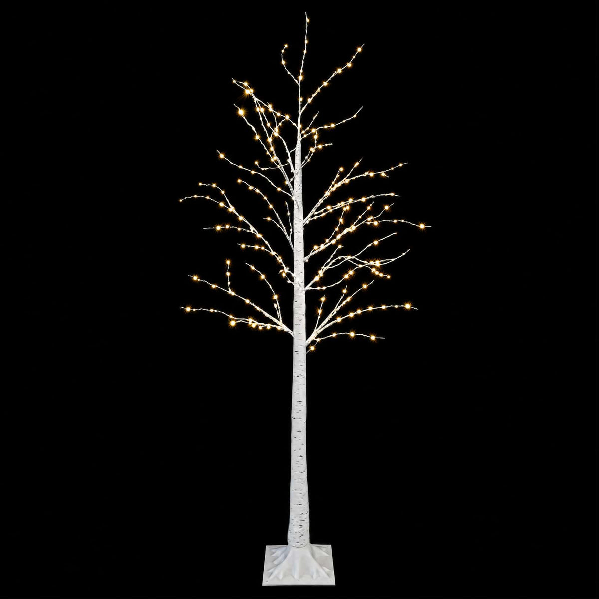 Birch Christmas Tree White 22 x 22 x Plastic 174 LEDs 180 cm Warm white