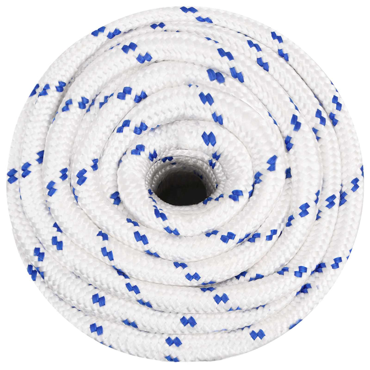 vidaXL Multipurpose Utility Rope 20 mm 50 m White and Blue PP 3