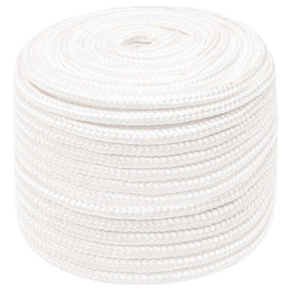 Multipurpose Utility Rope PP 240 kg Max Load Length 250 m White 14 mm
