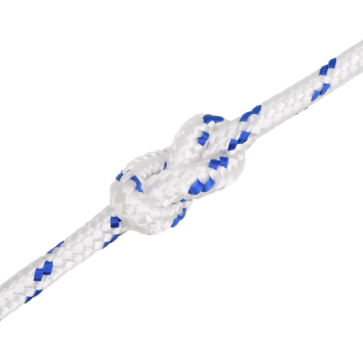 Multipurpose Utility Rope PP Length 100 m White and Blue 16 mm