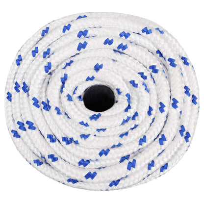 Multipurpose Utility Rope PP Length 100 m White and Blue 16 mm