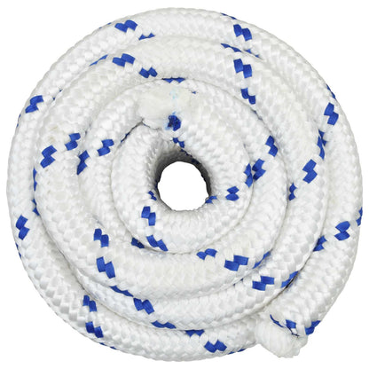 Multipurpose Utility Rope PP Length 25 m White and Blue 30 mm