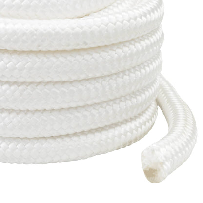 vidaXL Multipurpose Utility Rope 30 mm 50 m White PP 5400 kg Max Load 4
