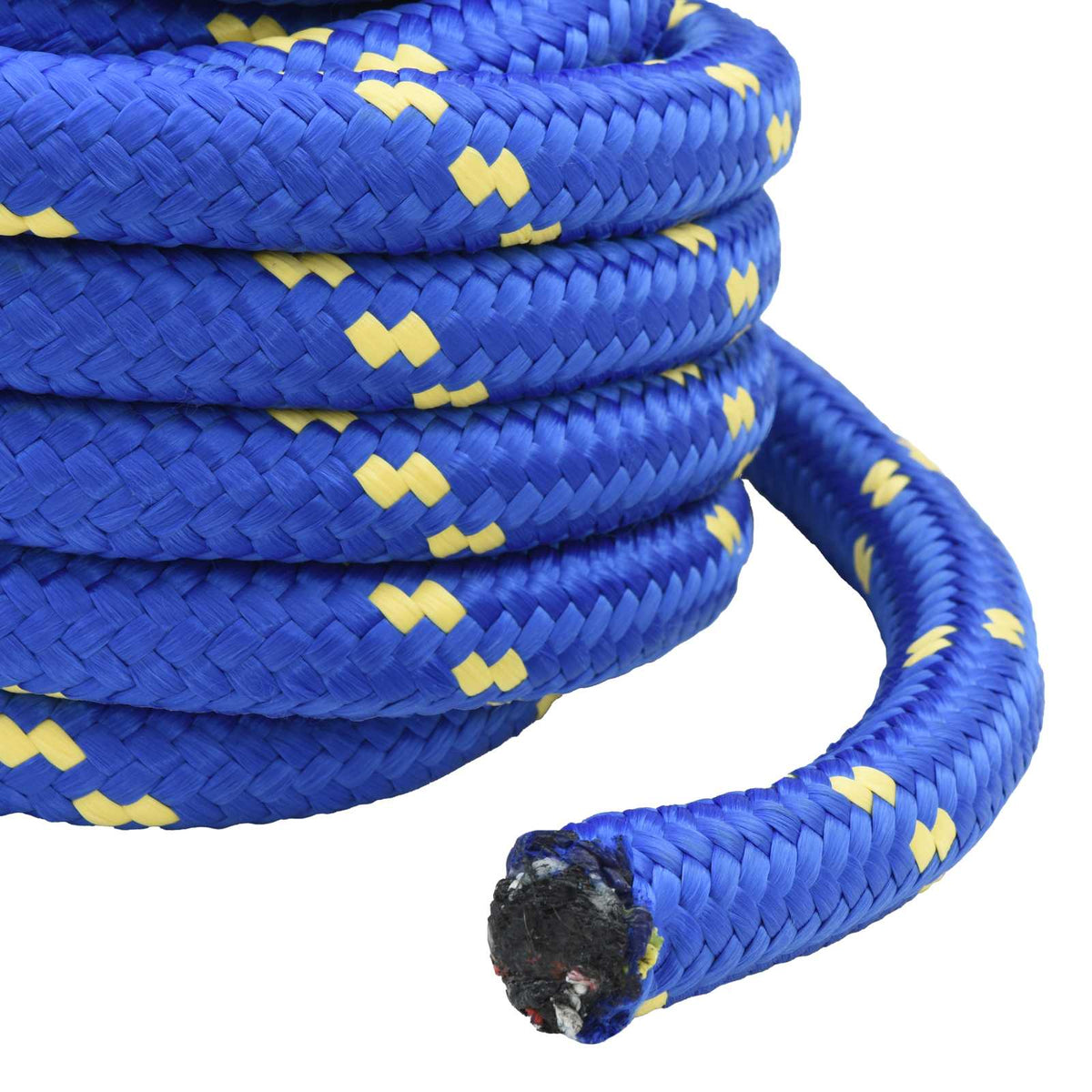 Multipurpose Utility Rope PP 9600 kg Max Load Length 10 m 40 mm Blue
