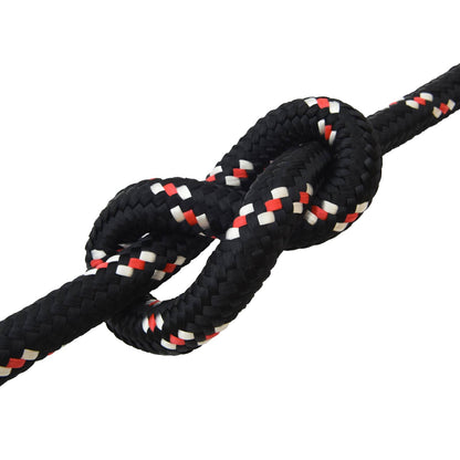 Multipurpose Utility Rope PP Length 25 m Black and Red 30 mm