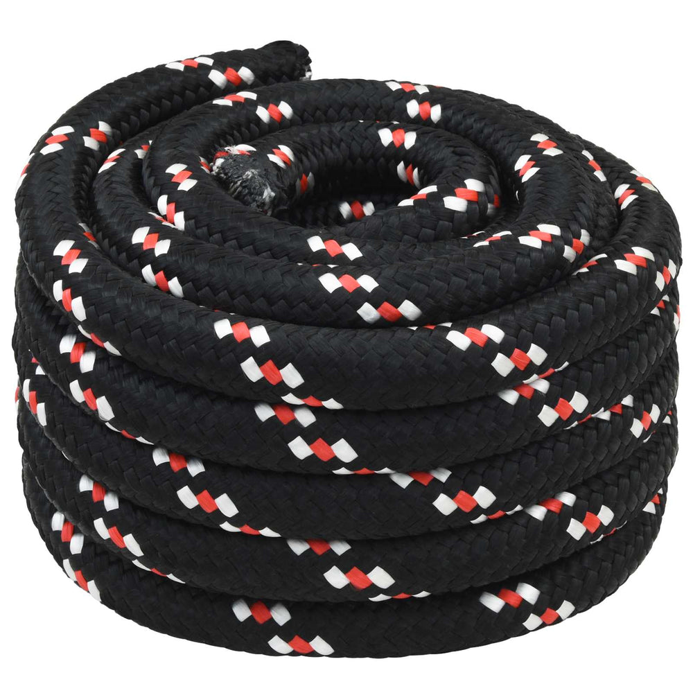 vidaXL Multipurpose Utility Rope PP Length 25 m Black and Red