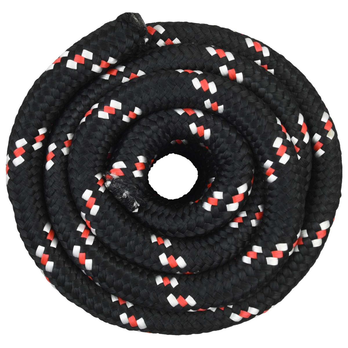 Multipurpose Utility Rope PP Length 25 m Black and Red 30 mm