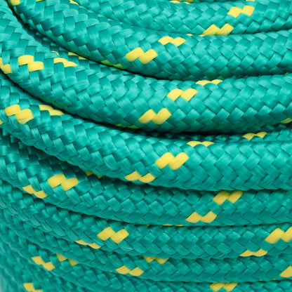 Multipurpose Utility Rope PP 150 kg Max Load Length 100 m Green 16 mm