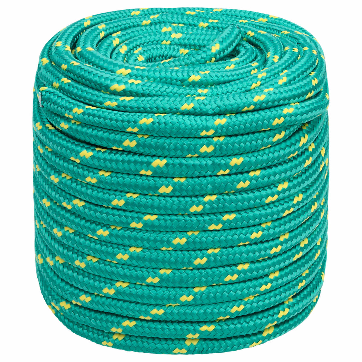 Multipurpose Utility Rope PP 150 kg Max Load Length 100 m Green 16 mm