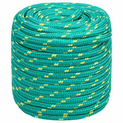 Multipurpose Utility Rope PP 150 kg Max Load Length 100 m Green 16 mm