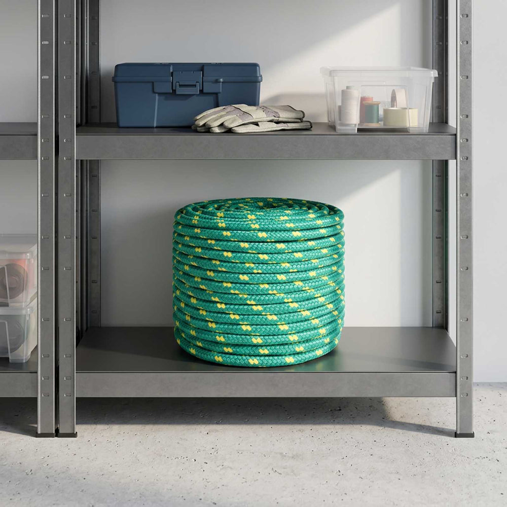 vidaXL Multipurpose Utility Rope PP 150 kg Max Load Length 100 m Green