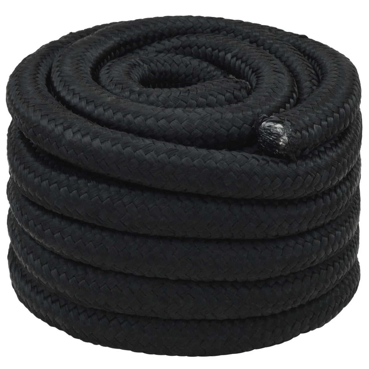 Multipurpose Utility Rope PP 27 kg Max Load Length 25 m Black 30 mm
