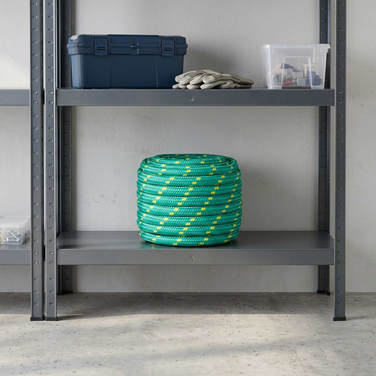 Multipurpose Utility Rope PP 150 kg Max Load Length 100 m Green 20 mm