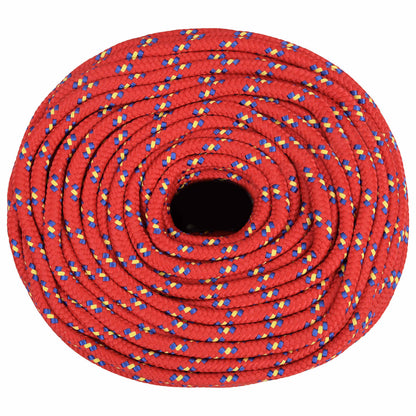 vidaXL Multipurpose Utility Rope 8 mm 250 m Red PP 420 kg Max Load 3