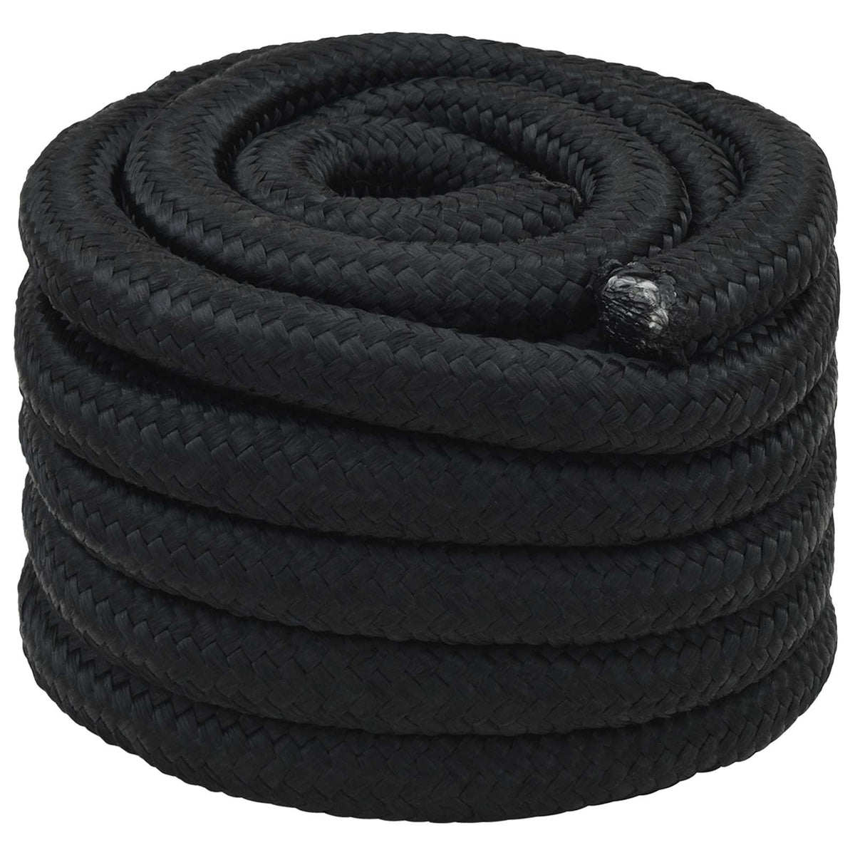 Multipurpose Utility Rope PP 27 kg Max Load Length 25 m Black 50 mm