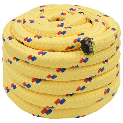 Multipurpose Utility Rope PP Length 10 m 60 mm Yellow