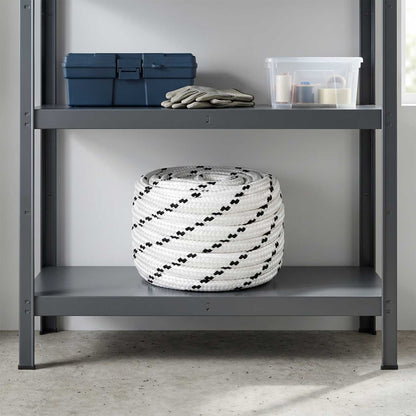 Multipurpose Utility Rope Polyester White Length 100 m 16 mm