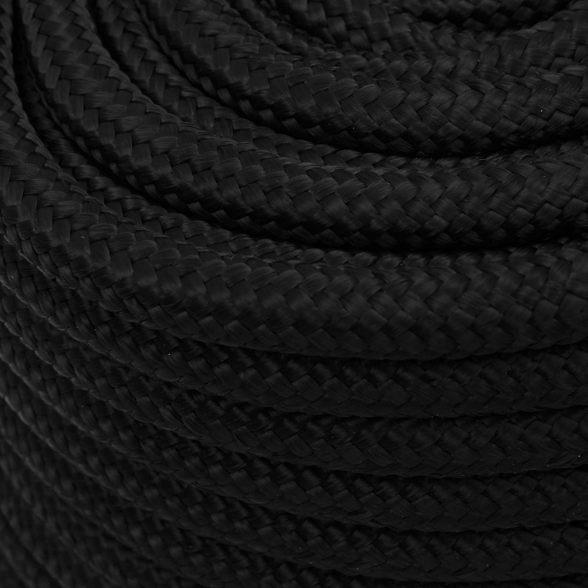 Multipurpose Utility Rope Polyester Black Length 100 m 16 mm