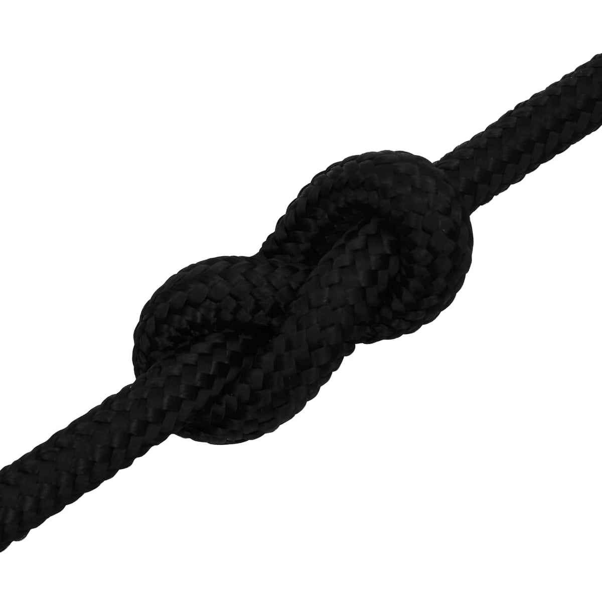 Multipurpose Utility Rope Polyester Black Length 100 m 16 mm