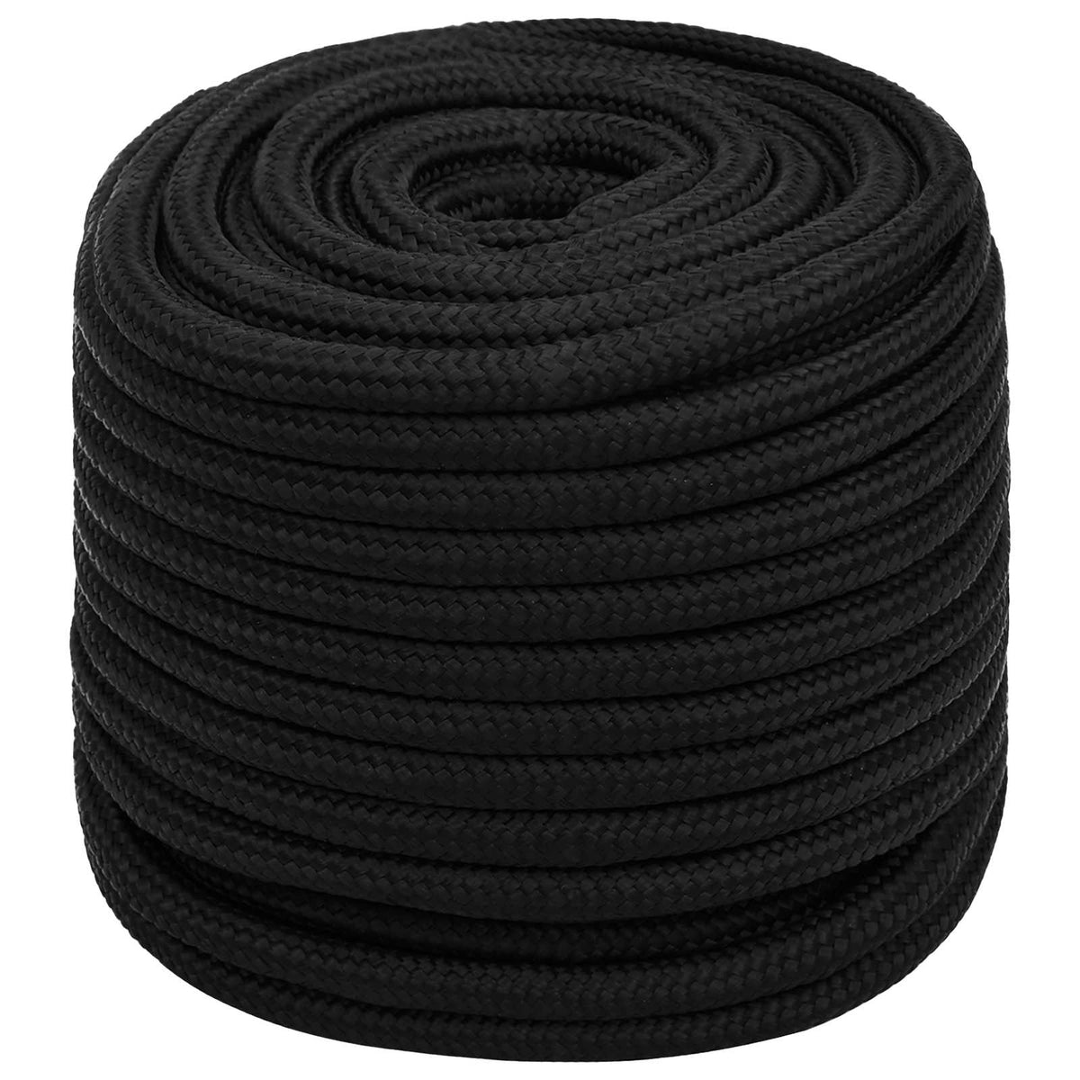 Multipurpose Utility Rope Polyester Black Length 100 m 16 mm
