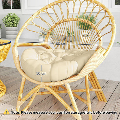 Outsunny Set of Two a60cm Outdoor Cushions - Beige