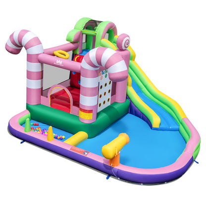 9-in-1 Inflatable Sweet Candy Water Bounce House