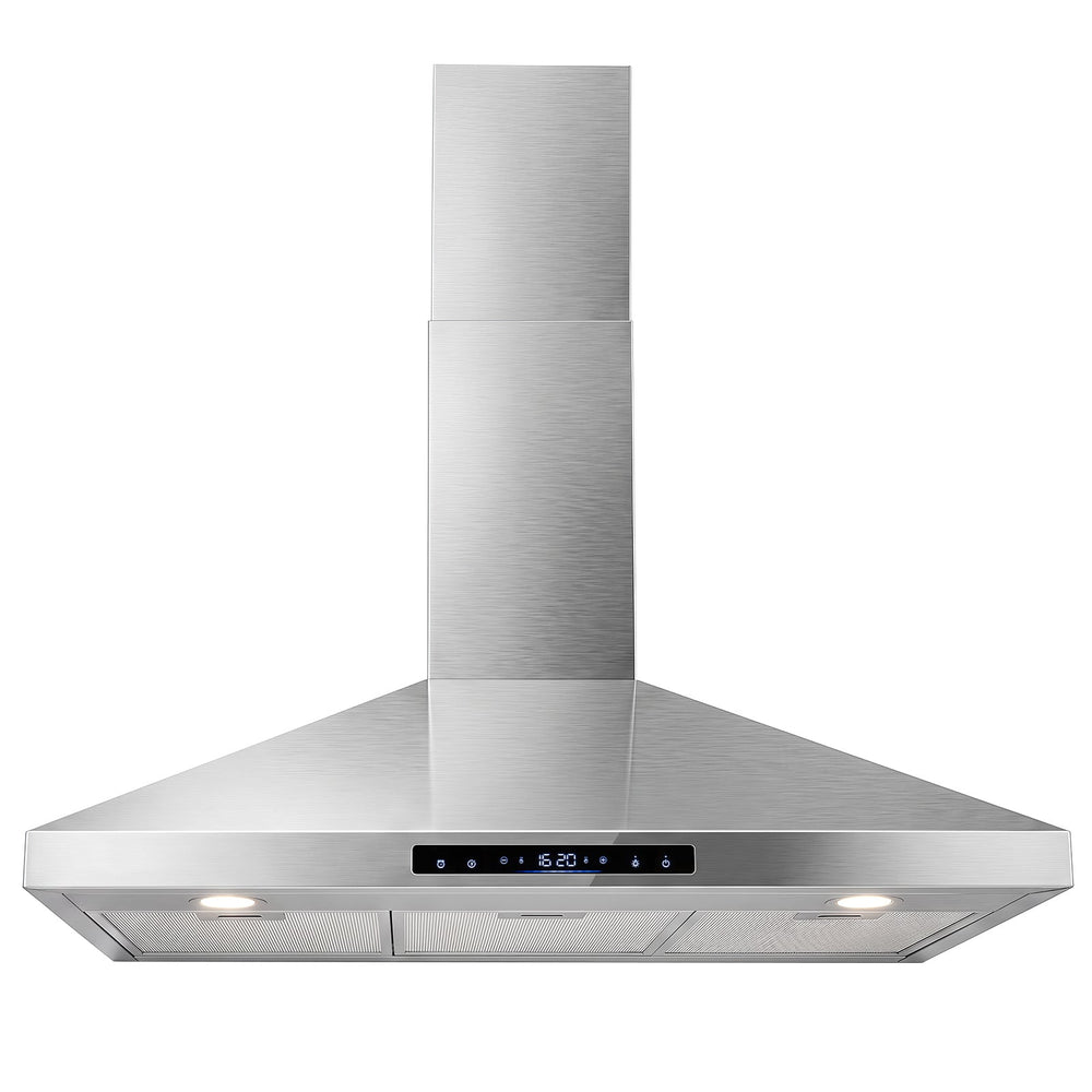 90 cm Wall Mount Range Hood 744 km/h-Sliver